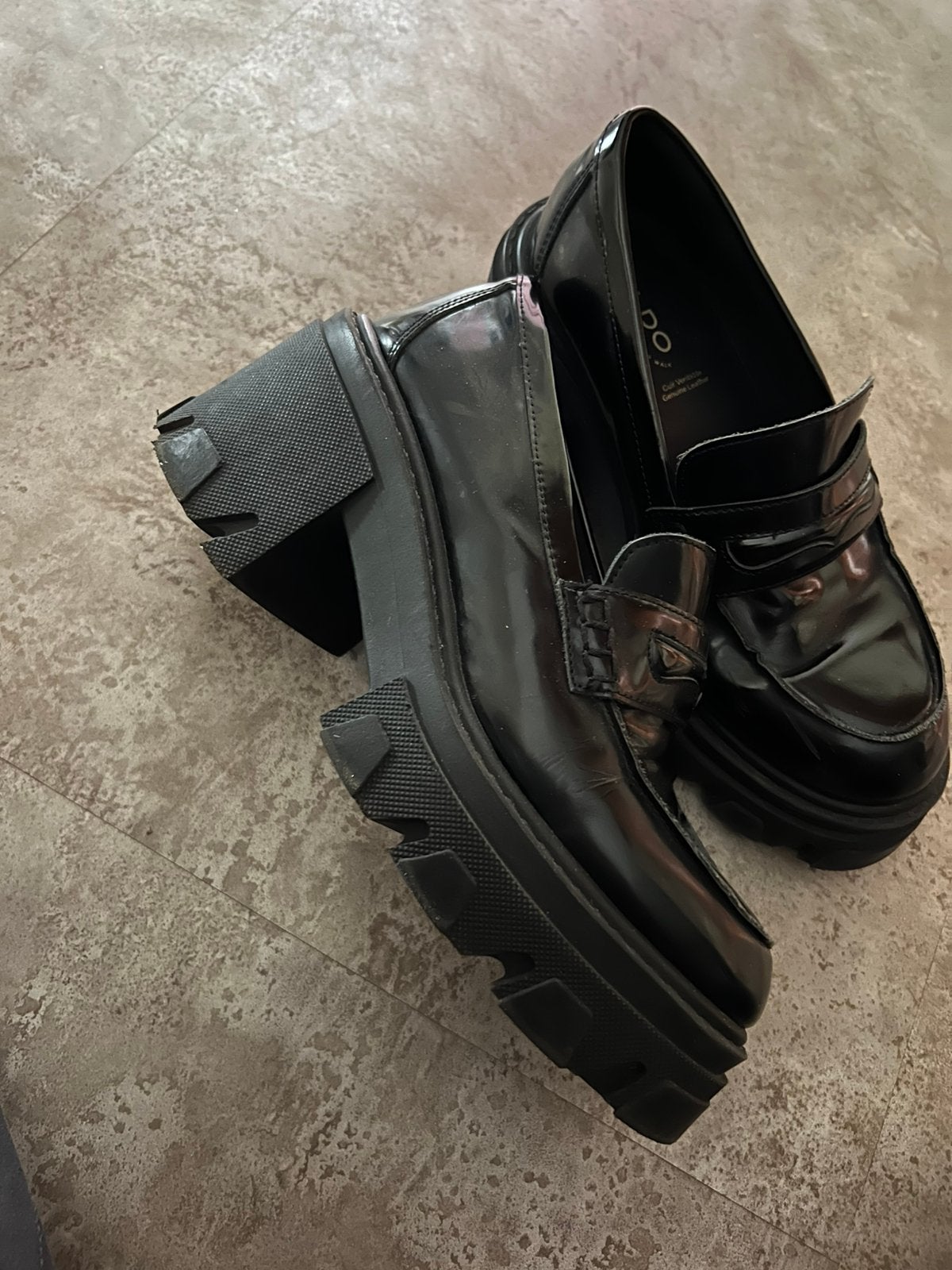 ALDO schoenen maat 38 lak zgan, G, Zwart, G, Ophalen of Verzenden