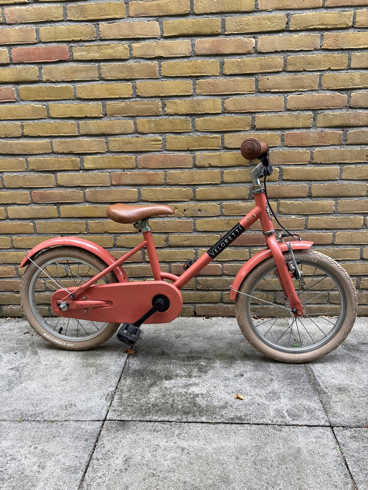 Veloretti kinderfiets 16 inch, Ophalen, Zo goed als nieuw, Velgrem, 16 tot 20 inch