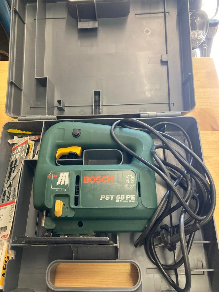 Bosch PST 58 PE Decoupeerzaag met koffer, Ophalen, Gebruikt, Decoupeerzaag, 30 tot 70 mm