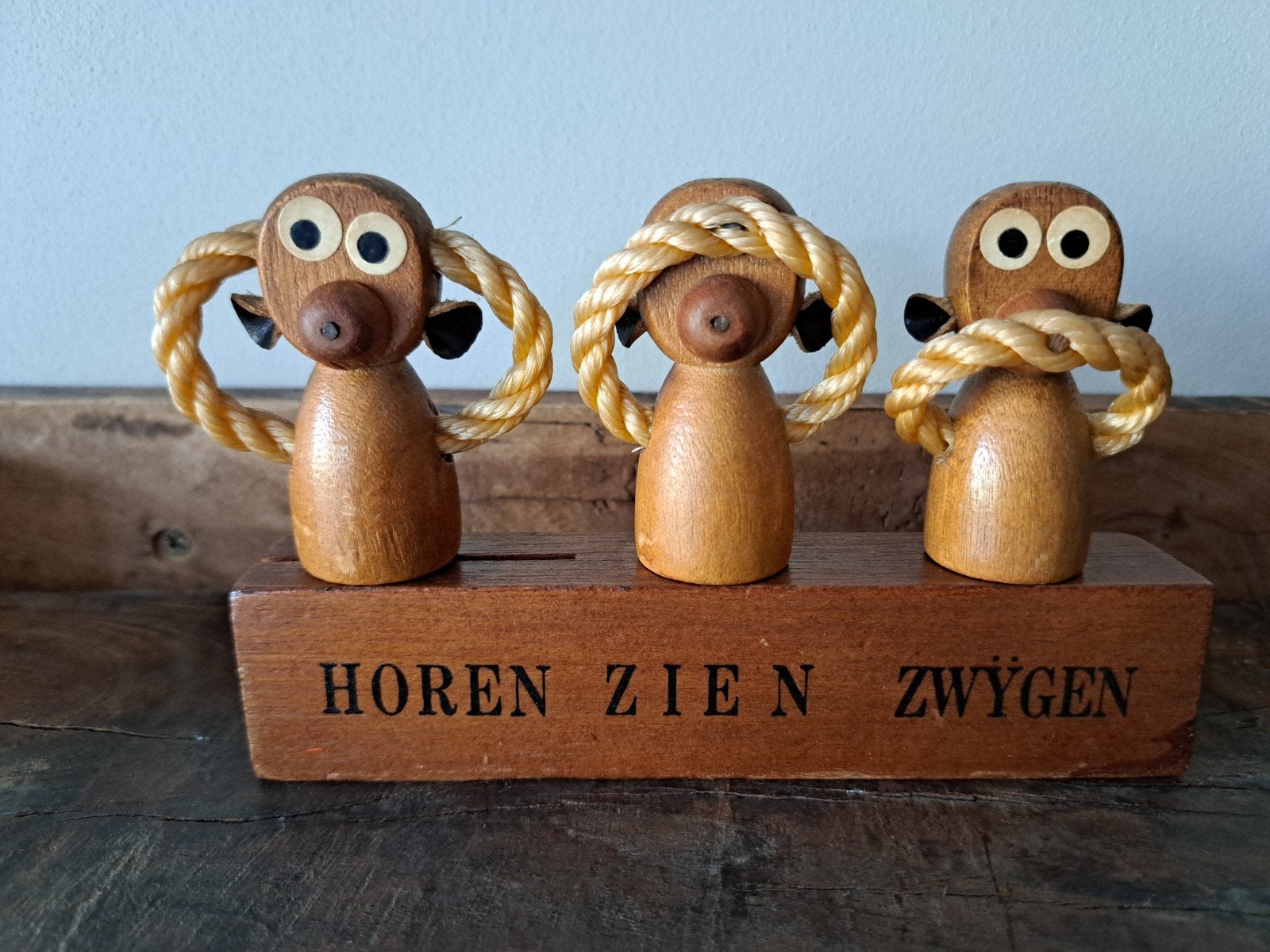 Vintage 4-delige barset: Kurkentrekker, kurken, flesopener, Ophalen of Verzenden