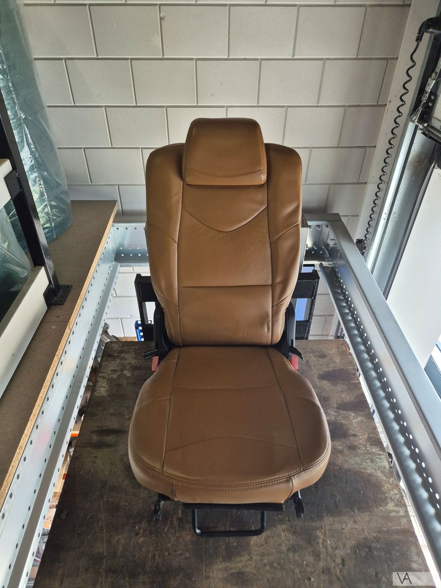 Peugeot 308 sw 2008 - 2013 stoel derde zitrij bruin leer, Auto-onderdelen, Interieur en Bekleding, Gebruikt, -, -, Ophalen of Verzenden