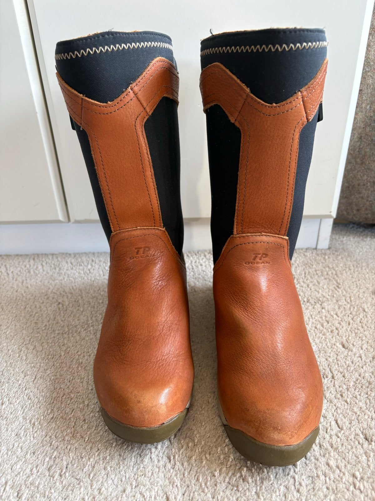 Leren Zeillaarzen - Zo goed als nieuw - Maat 38/39, Ophalen of Verzenden, Zo goed als nieuw, Dame of Heer, Zeil- of Surfschoenen