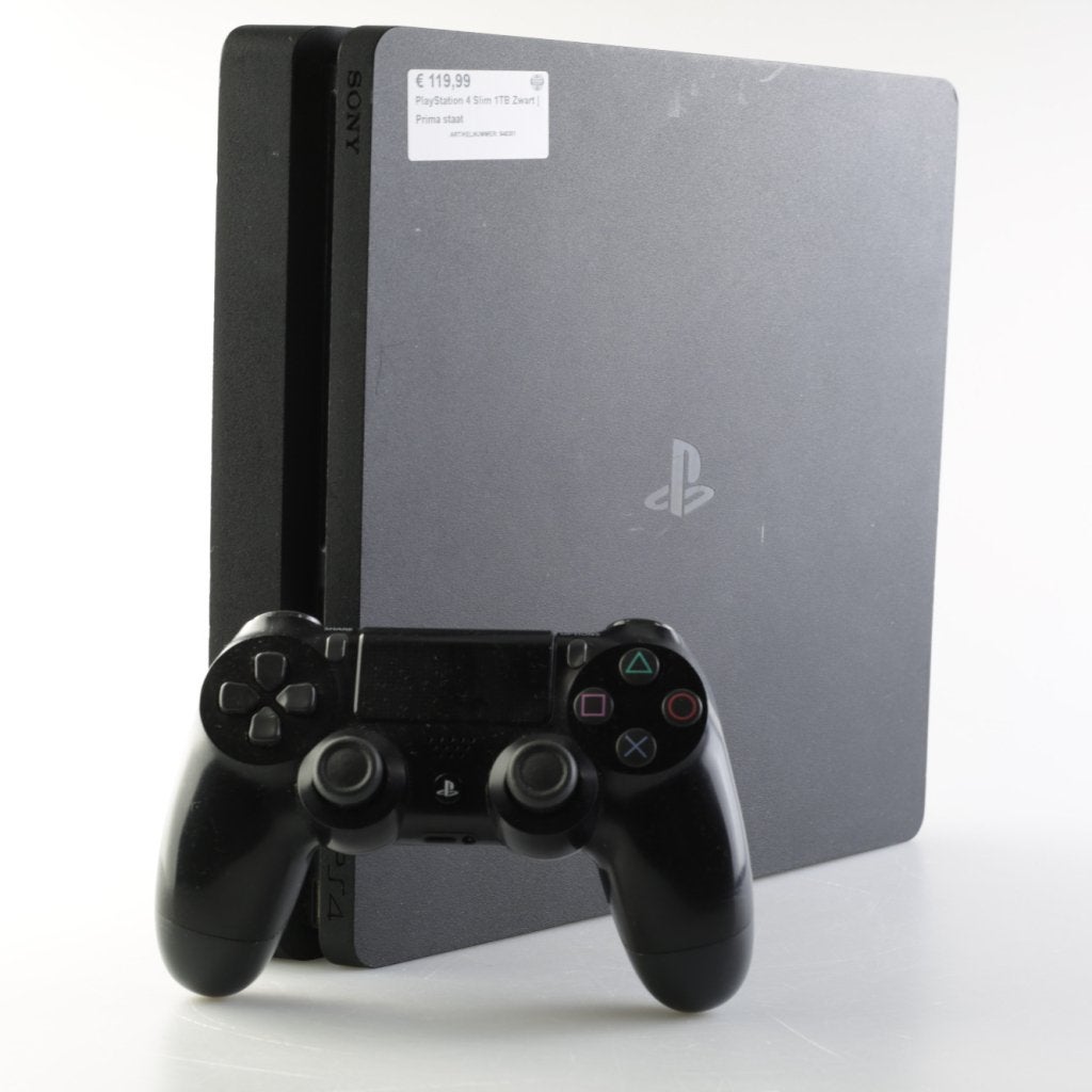 PlayStation 4 Slim 1TB Zwart | Prima staat, Sony, Zo goed als nieuw, Support@sony.com, 1-7-1 Konan, Minato-ku
Tokyo 108-0075
Japan