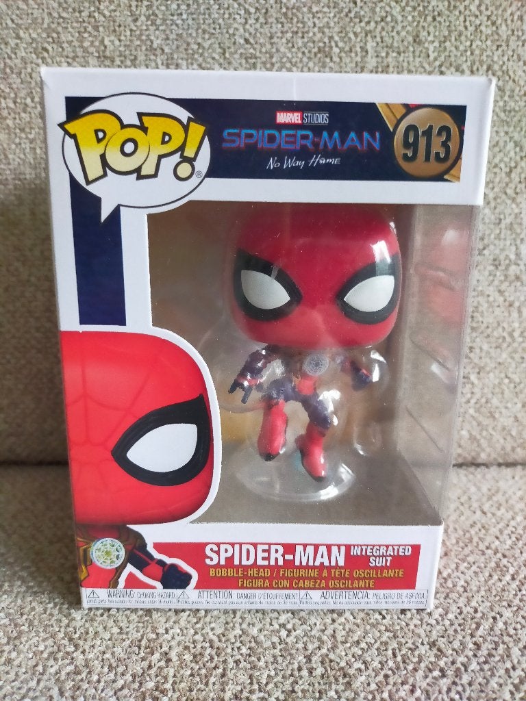 Funko Pop 913 - Spider-Man - Spider-Man Integrated Suit, Ophalen of Verzenden, Zo goed als nieuw