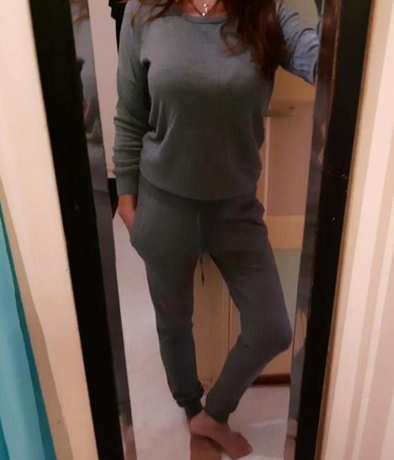 Yaya grijze zachte wollen jumpsuit cashmere mix XS S M, Maat 38/40 (M), Ophalen of Verzenden, Zo goed als nieuw, Yaya