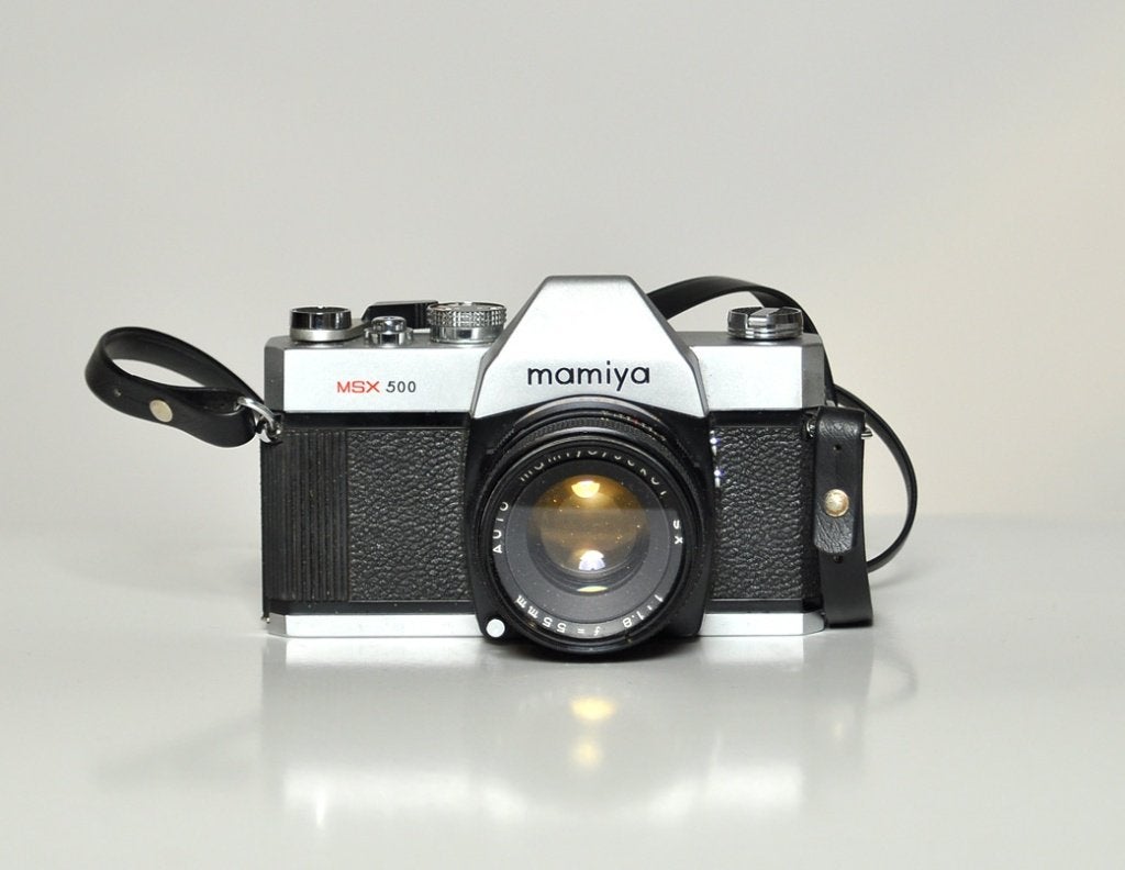 MAMIYA MSX500 met 5 lenzen, Ophalen of Verzenden, Gebruikt, Spiegelreflex, Overige Merken
