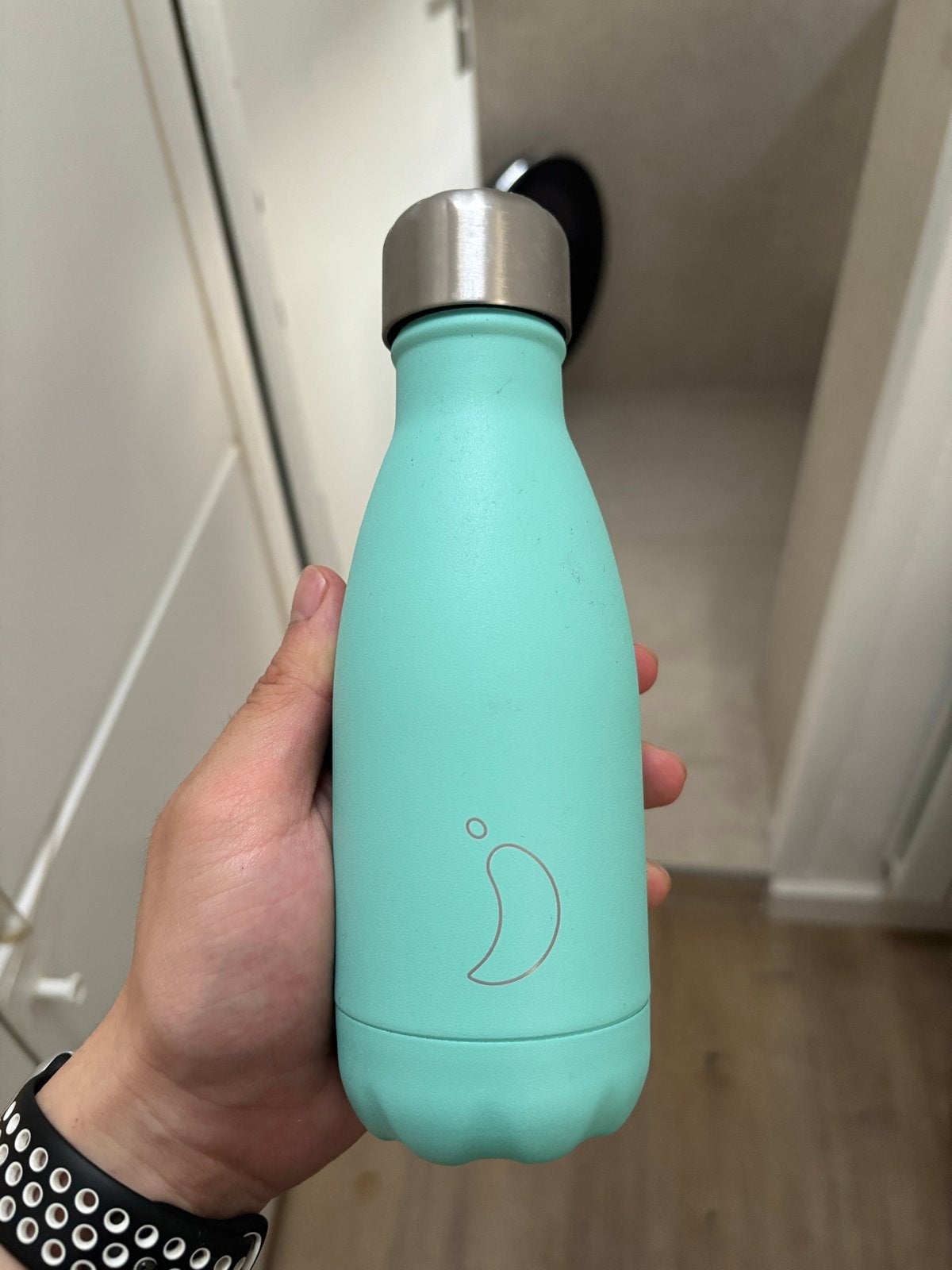 Chilly's Fles - Mintgroen - 500ml, Ophalen of Verzenden, Zo goed als nieuw, Metaal, Overige merken