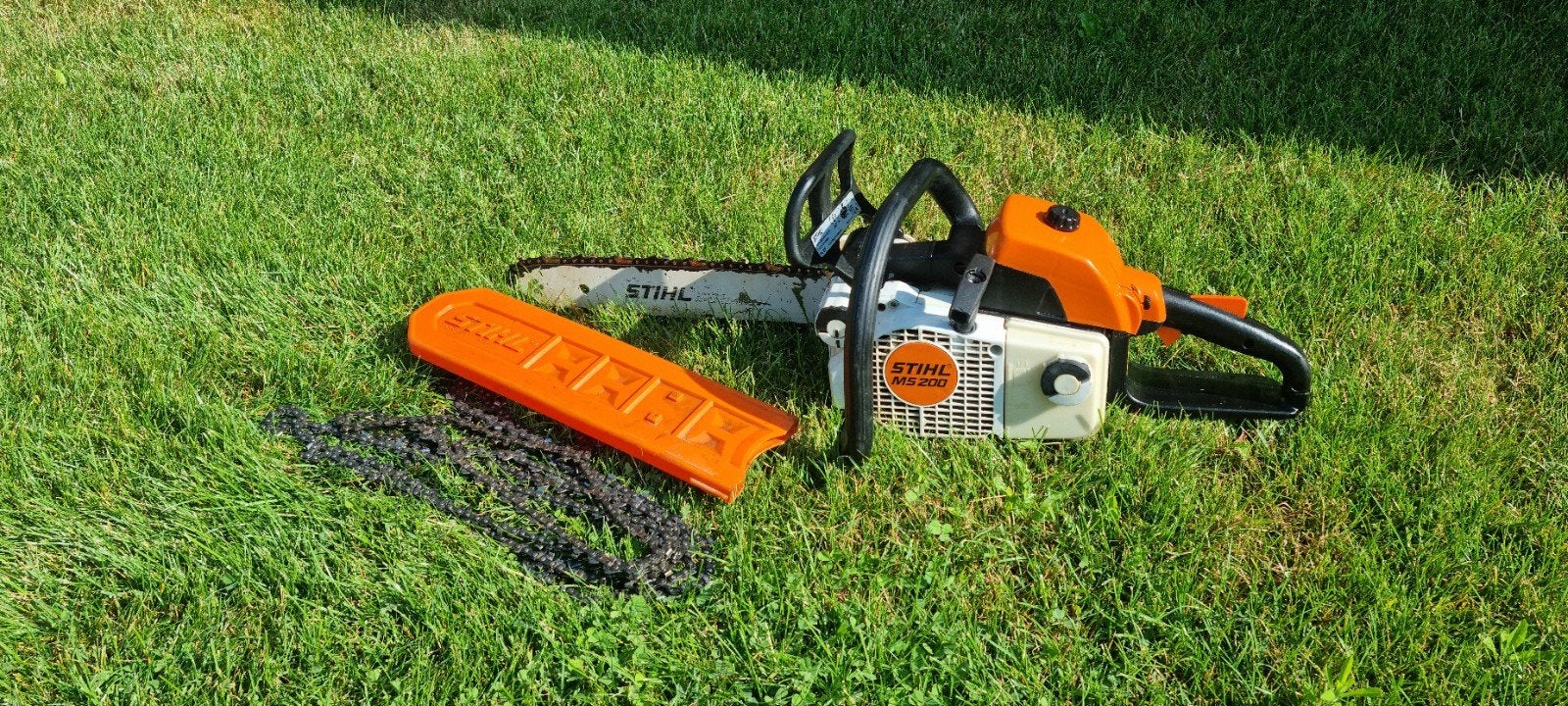 Nette Stihl ms200 benzine kettingzaag, Tuin en Terras, Hand-tuingereedschap, Ophalen, Gebruikt, Overige soorten, Dolmar /Stihl / Husqvarna