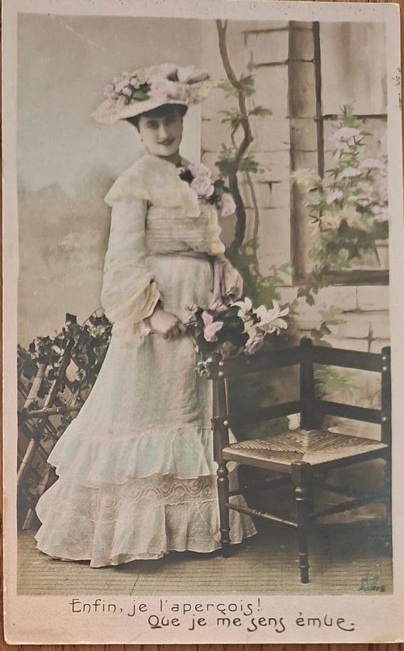 Franse Dame- 1906, Verzenden, Voor 1920, Gelopen, Overige thema's