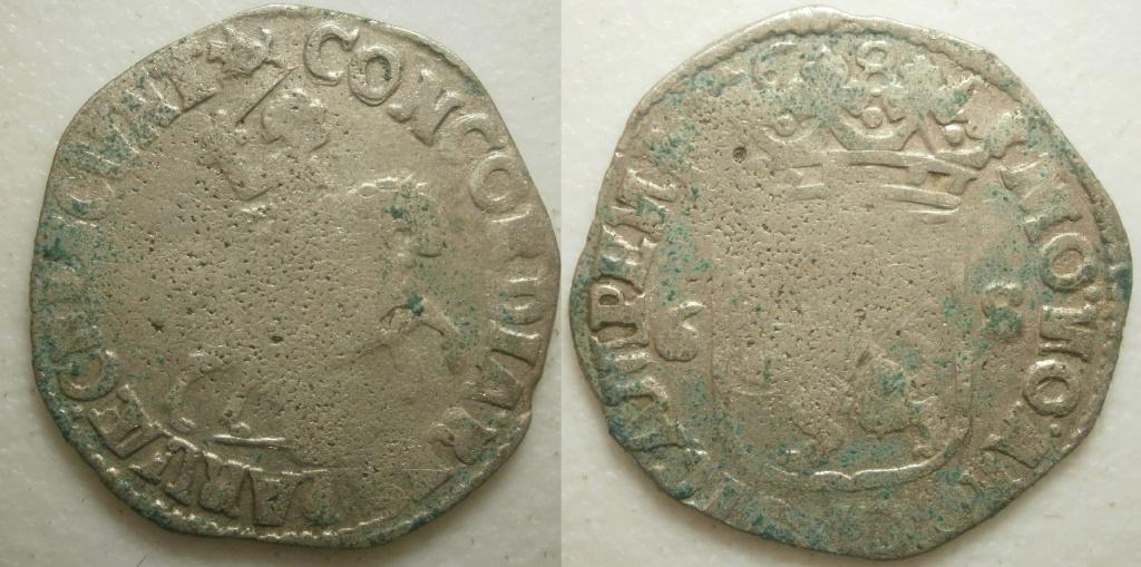 2] Kampen Rijderschelling 1690, Postzegels en Munten, Munten | Nederland, Vóór koninkrijk, Zilver, 25 cent, Ophalen of Verzenden