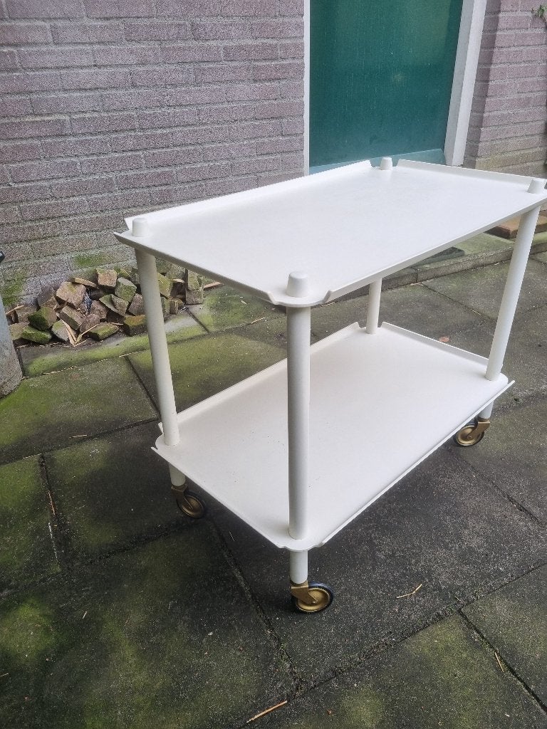 Vintage design trolley / theewagen – jaren 70 stijl, Ophalen of Verzenden, Huis en Inrichting