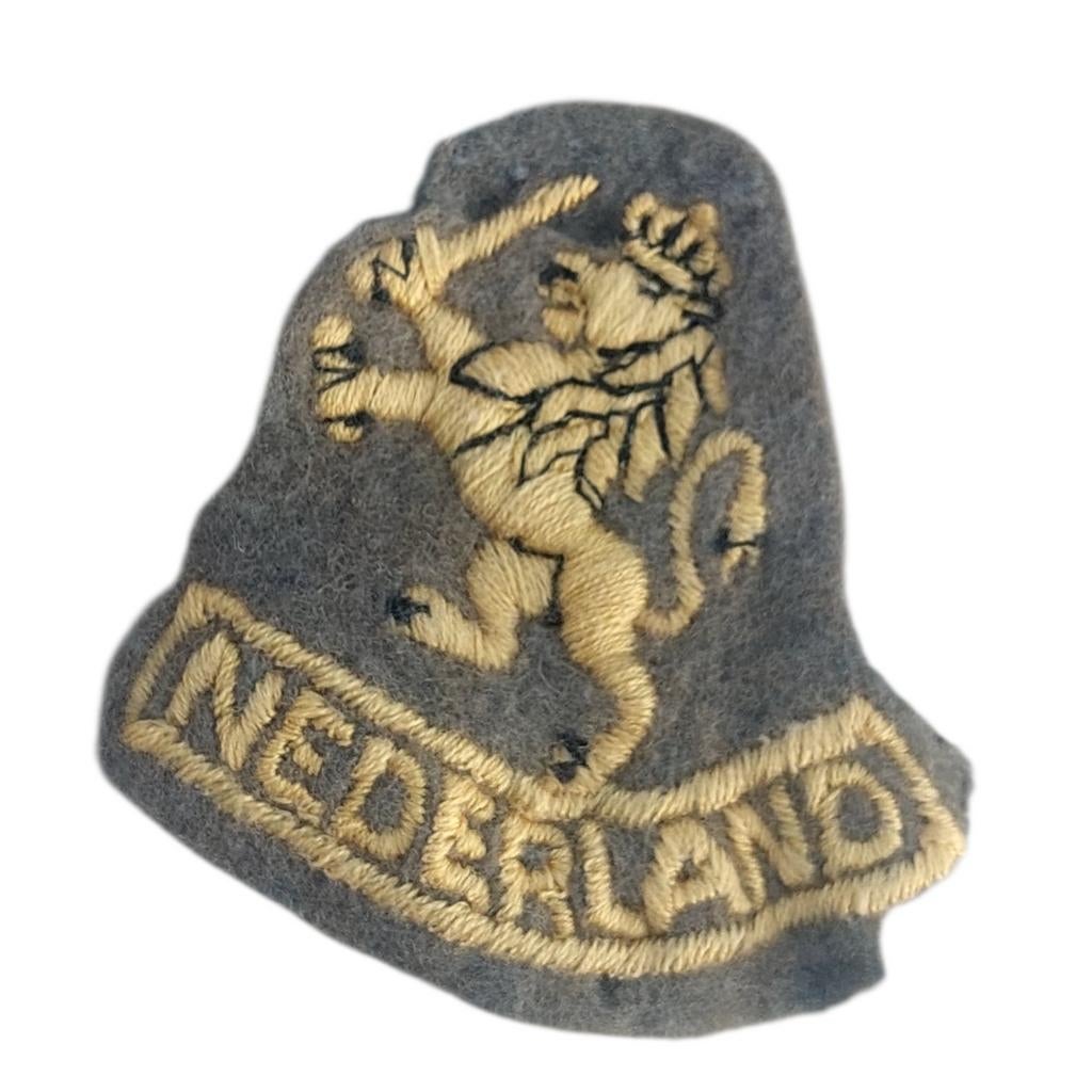 Nederlandse Mouwleeuw (Engelse Aanmaak), Ophalen of Verzenden, Landmacht, Engeland, Embleem of Badge