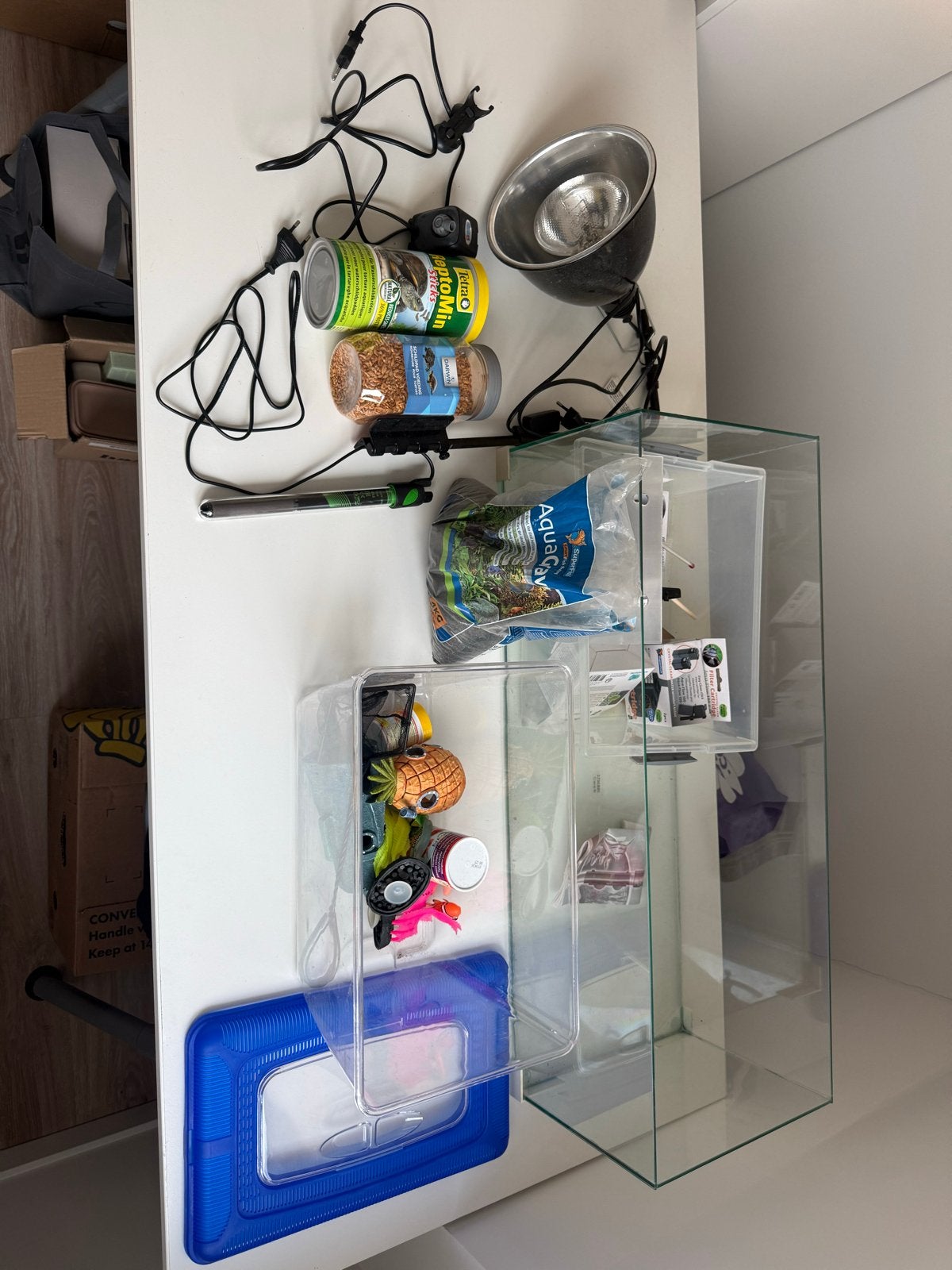 100 liter aquarium met toebehoren, Dieren en Toebehoren, Ophalen, Leeg aquarium