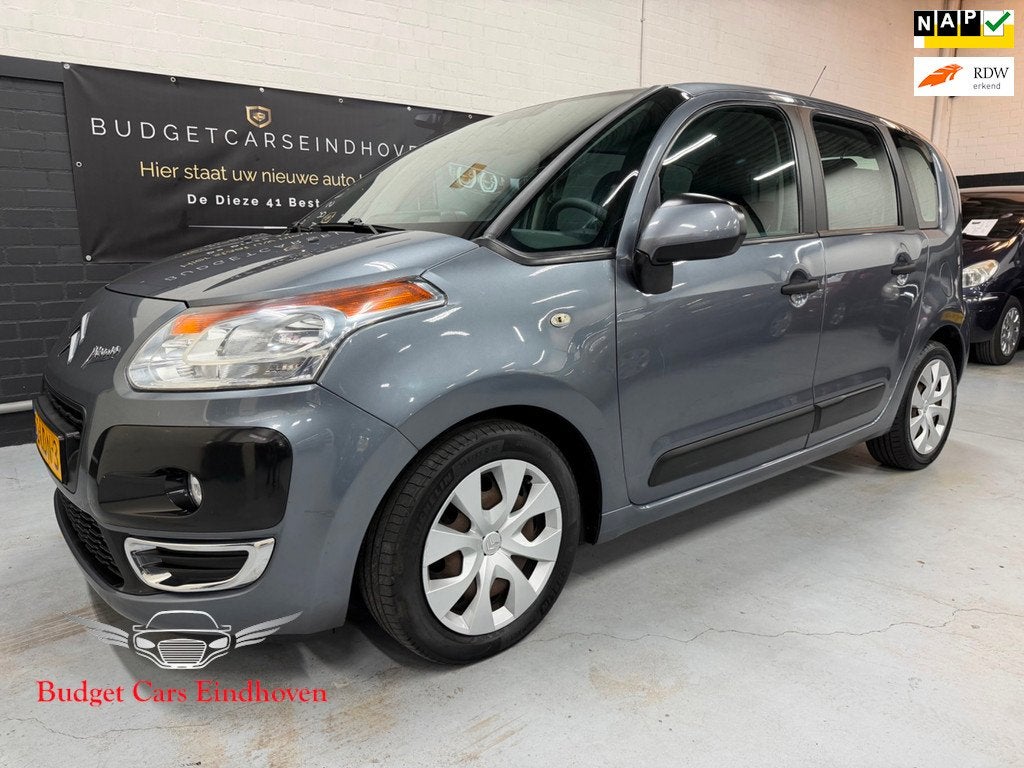 Citroen C3 Picasso 1.4 VTi Aura Nap/Airco/APK 17-12-2026!, Auto's, Citroën, Gebruikt, Origineel Nederlands, Bedrijf, Grijs