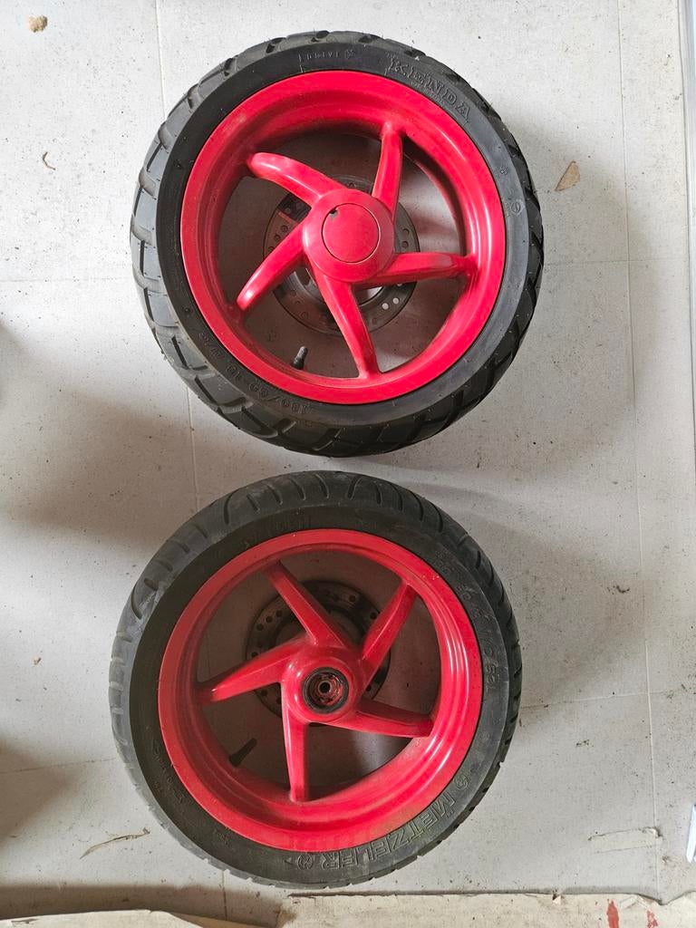 Set nette aprila sr velgen met band voor morini sr50 blok, Overige merken, Sr, Auto, Aprilia