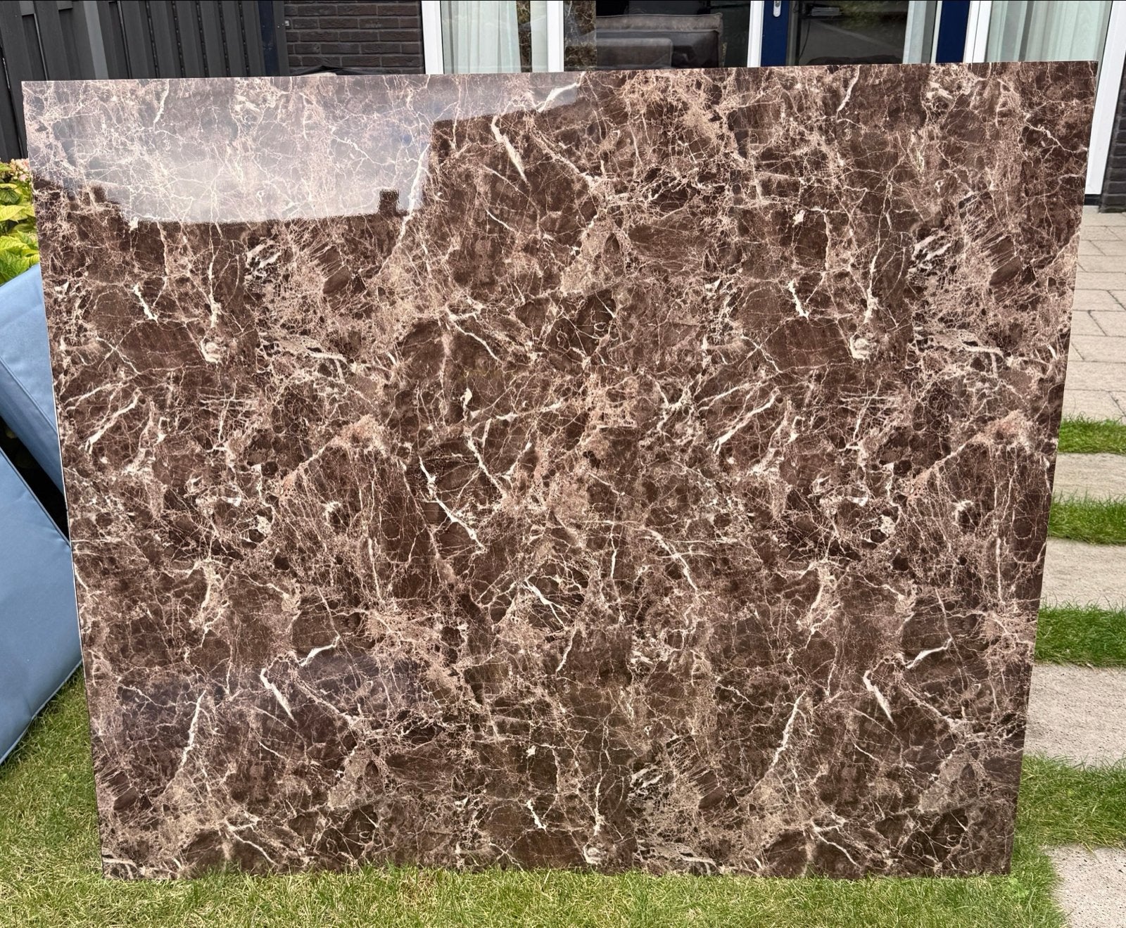 Bruin Marmerlook PVC Wandpaneel 145x122 cm, 3 mm dik, Ophalen, Wandtegels, Nieuw, Minder dan 5 m²