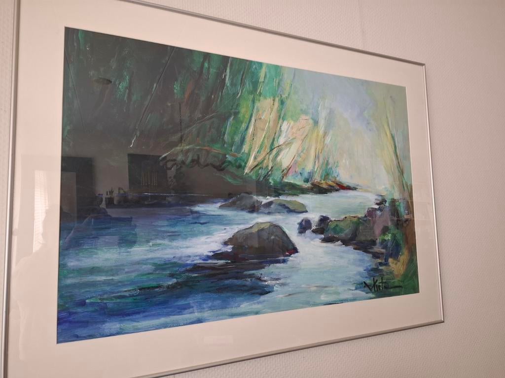 Kees Vlietman - Le Loup (Acryl op Karton), Antiek en Kunst, Kunst | Schilderijen | Modern, Ophalen of Verzenden