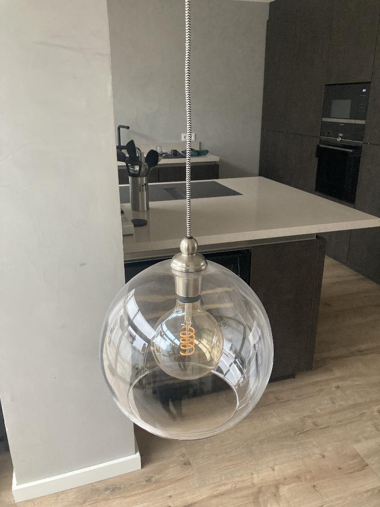 Ikea hanglamp (Jakobsbyn / Jälby), Ophalen, Zo goed als nieuw, Glas, 75 cm of meer