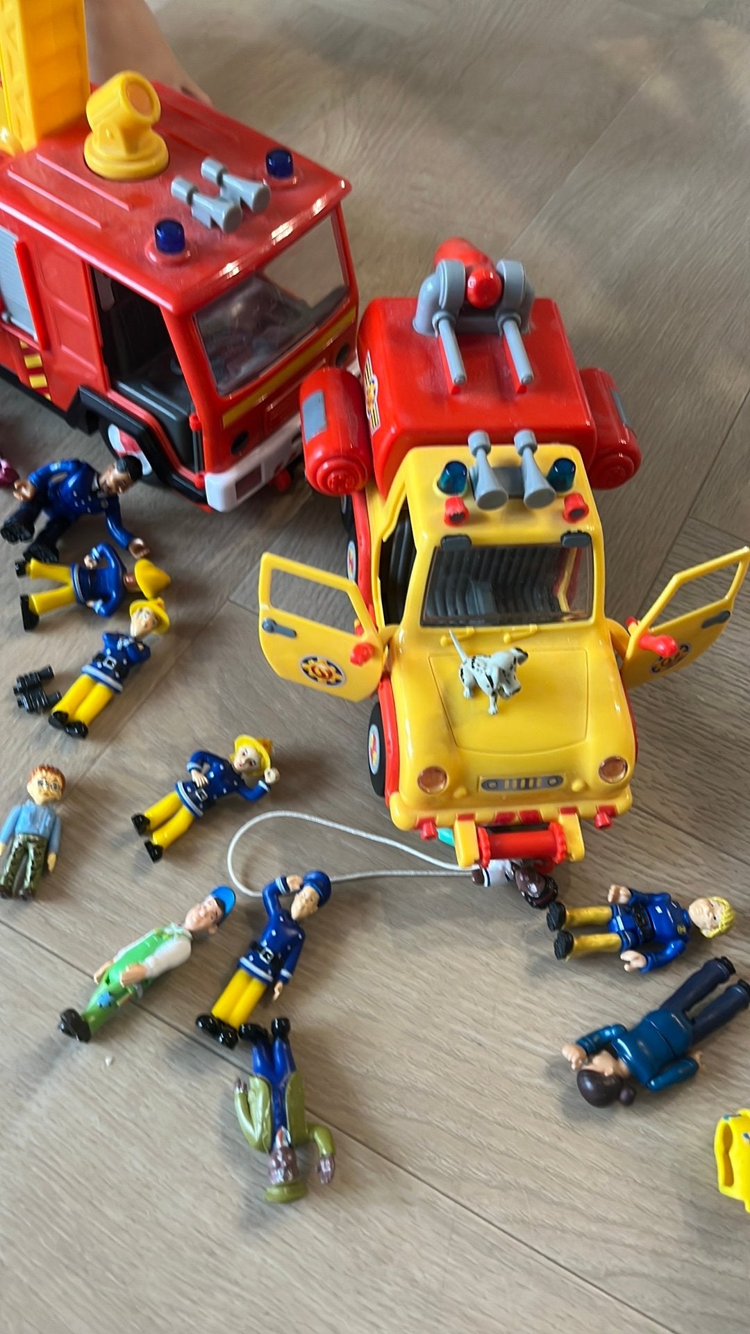 Brandweerman Sam voertuigen, Ophalen, Gebruikt