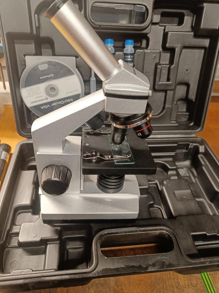 MICROSCOOP ZEER UITGEBREIDE SET VAN BRESSER IN KOFFER NIEUW!, Ophalen of Verzenden, Nieuw