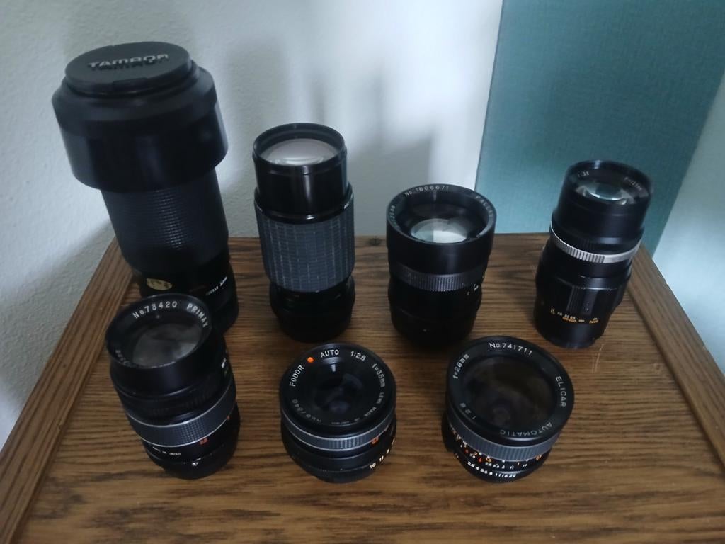 Diverse vintage lenzen m42 OM/AF mount, Ophalen of Verzenden