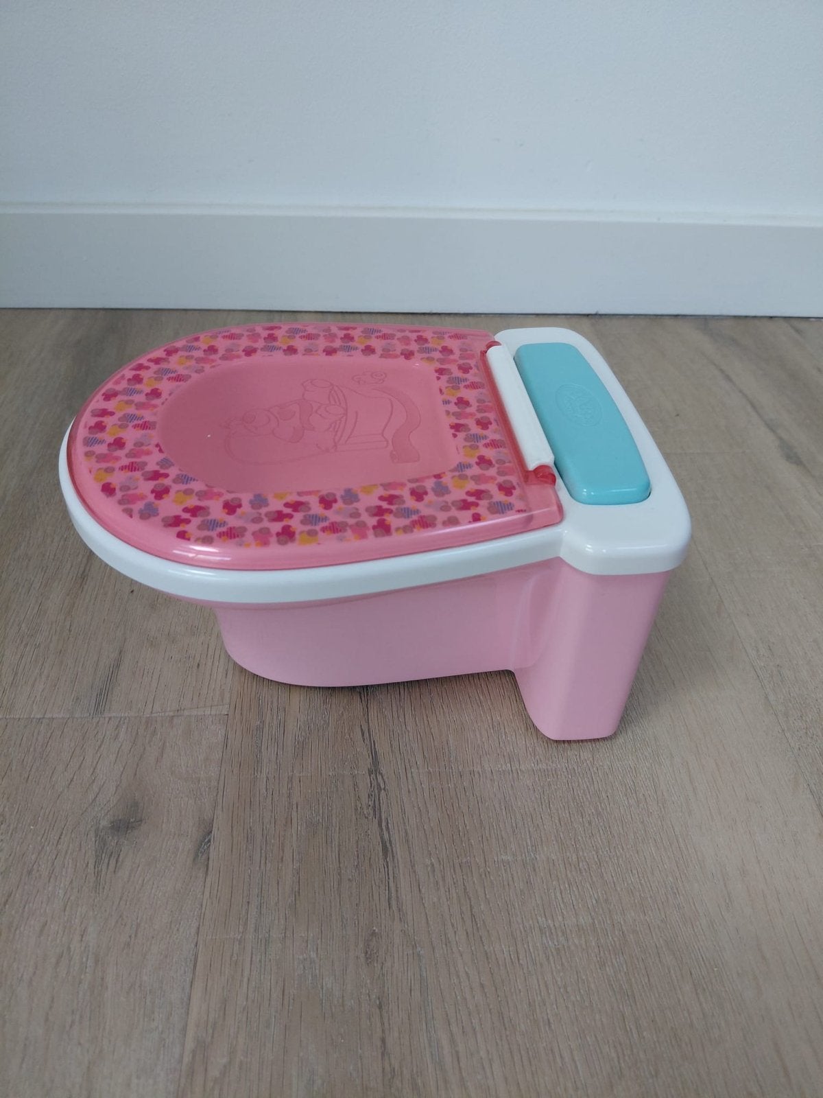 Roze kinderpotje met deksel - zo goed als nieuw, Ophalen, Zo goed als nieuw