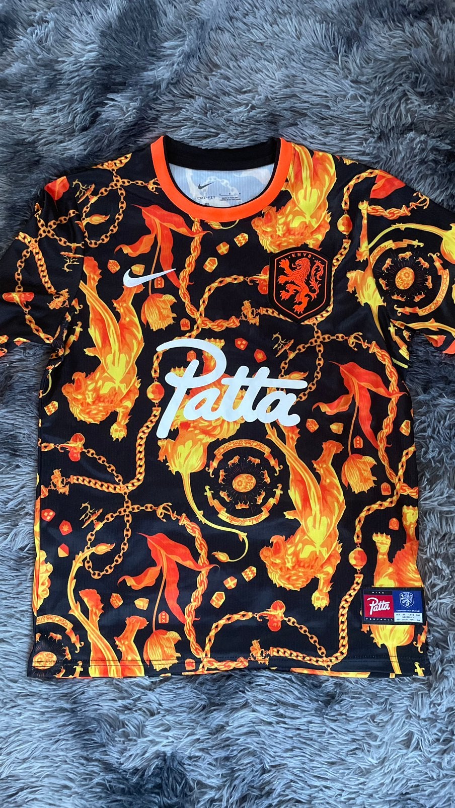 Nederlands elftal x Patta, Kleding | Heren, T-shirts, Verzenden, Zo goed als nieuw, Maat 48/50 (M), Oranje