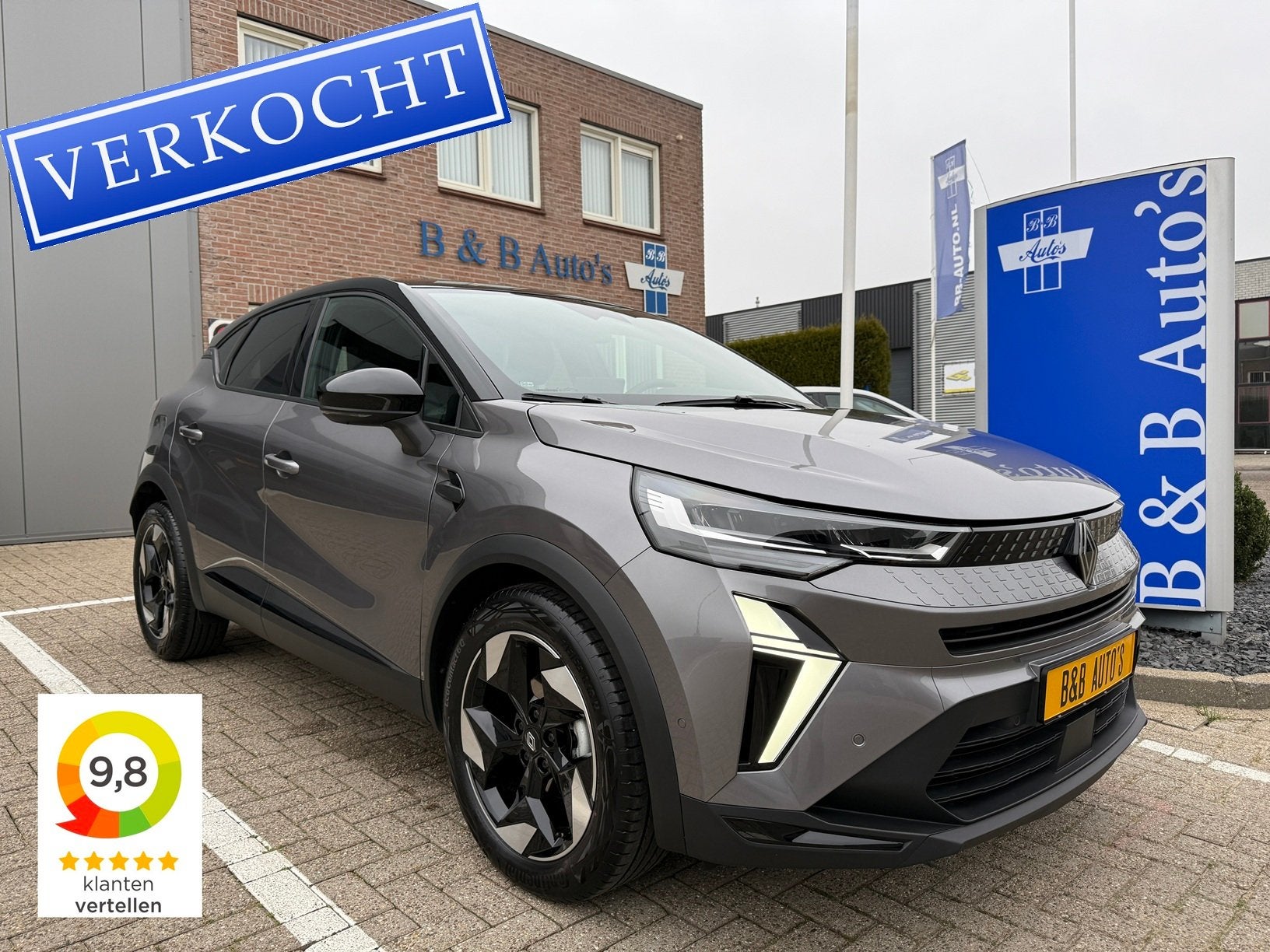 Renault Captur 1.3 mild hybrid 160pk Automaat Techno l 1500K, Auto's, 1272 kg, Gebruikt, 4 cilinders, Leder en Stof