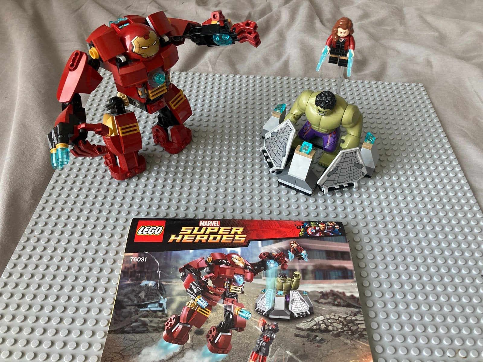 LEGO Marvel Super Heroes Hulk Buster Smash 76031, Ophalen of Verzenden, Gebruikt, Overige merken