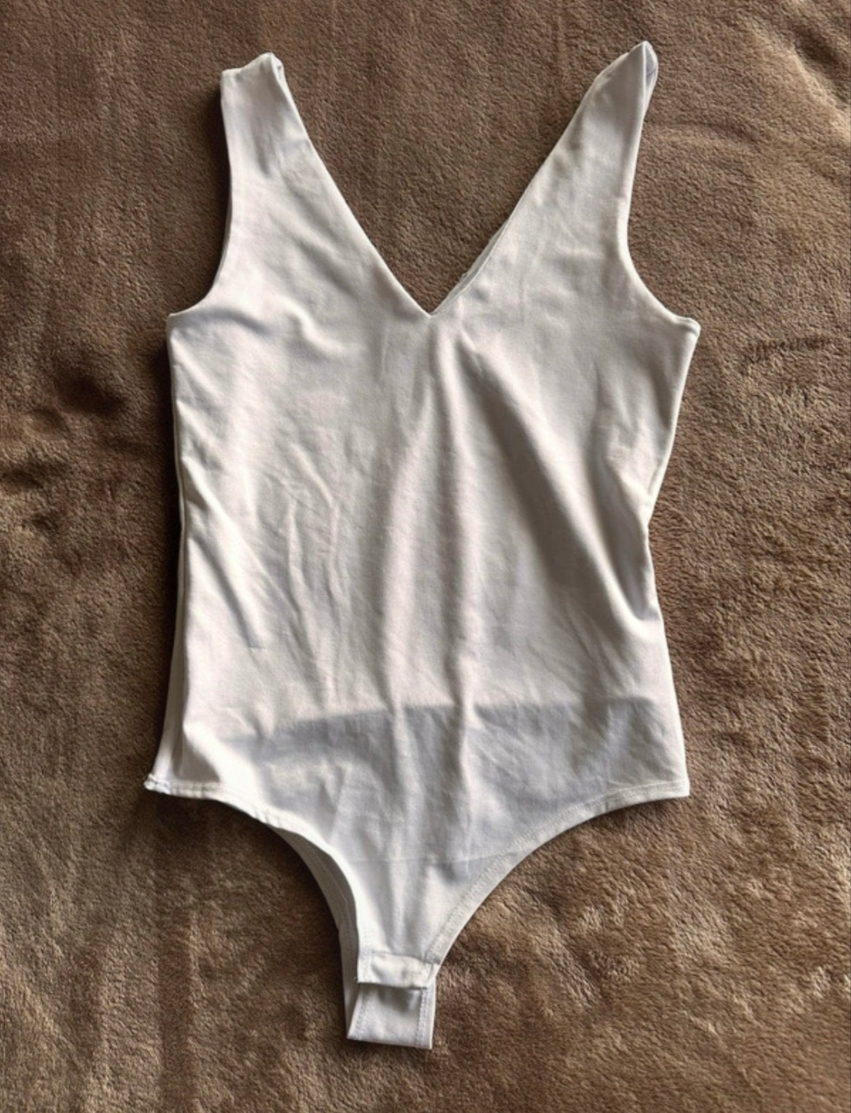 Witte body met V-hals S, Kleding | Dames, Ophalen of Verzenden, Wit, Body of Korset
