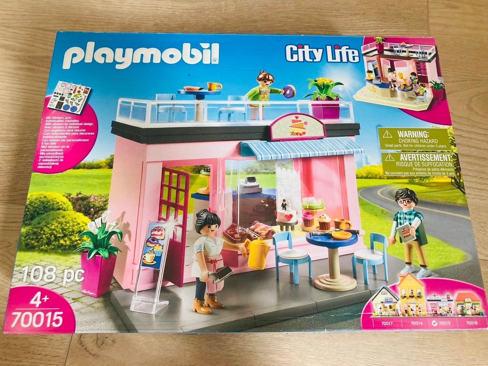 Playmobil City Life Patisserie/Café (70015), Gebouw, Complete set, Ophalen of Verzenden, Zo goed als nieuw