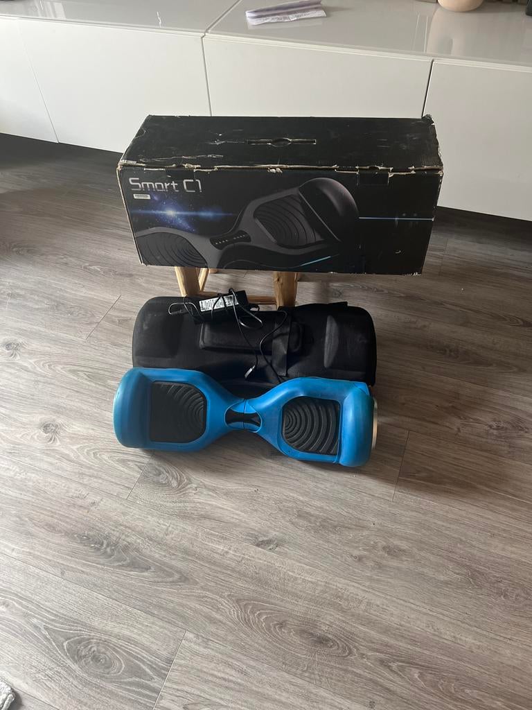 Smart C1 Hoverboard - Blauw met draagtas, Ophalen of Verzenden, Zo goed als nieuw