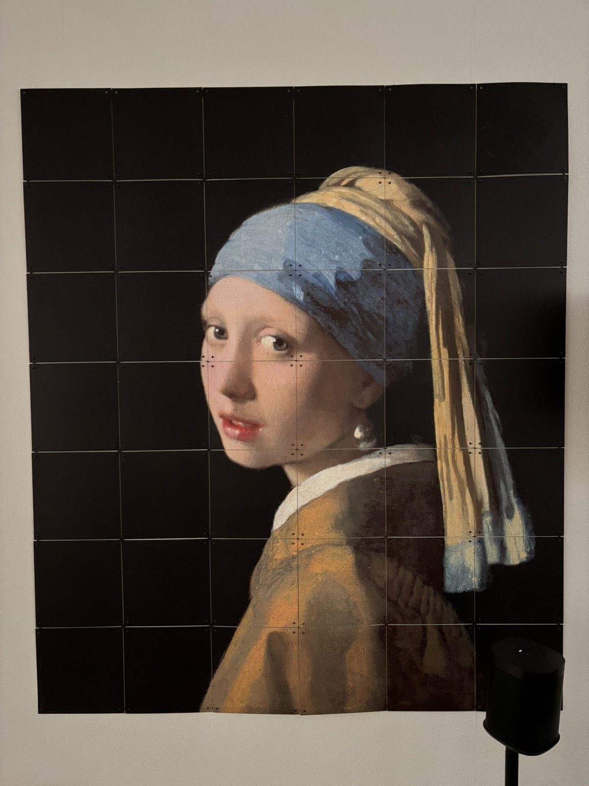 Ixxi meisje met de parel 120 x 140 cm, Ophalen of Verzenden, Gebruikt, 100 tot 125 cm, Schilderij
