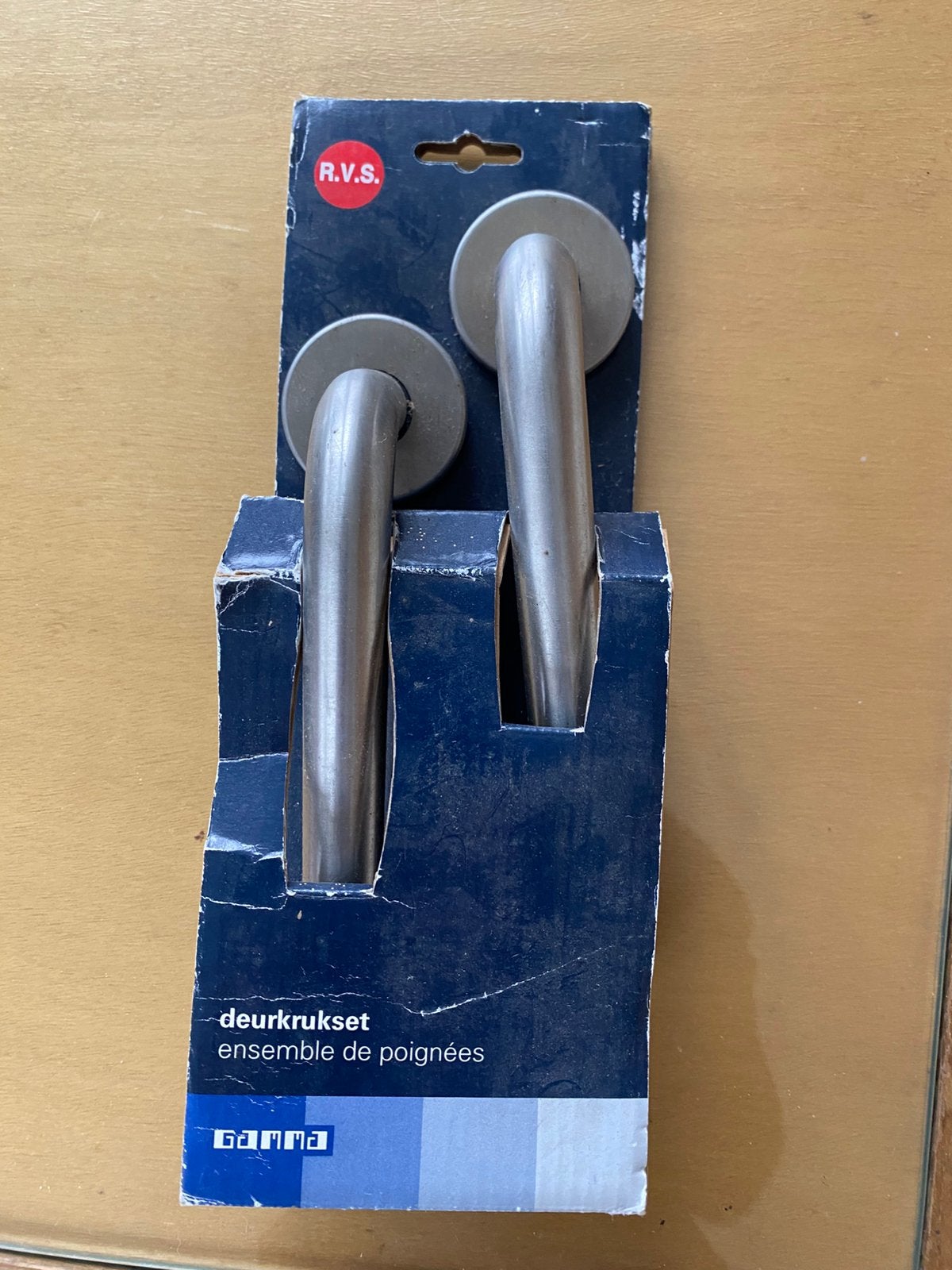 Deurkrukset rvs, Ophalen of Verzenden, Zo goed als nieuw, Rvs, Klink of Kruk