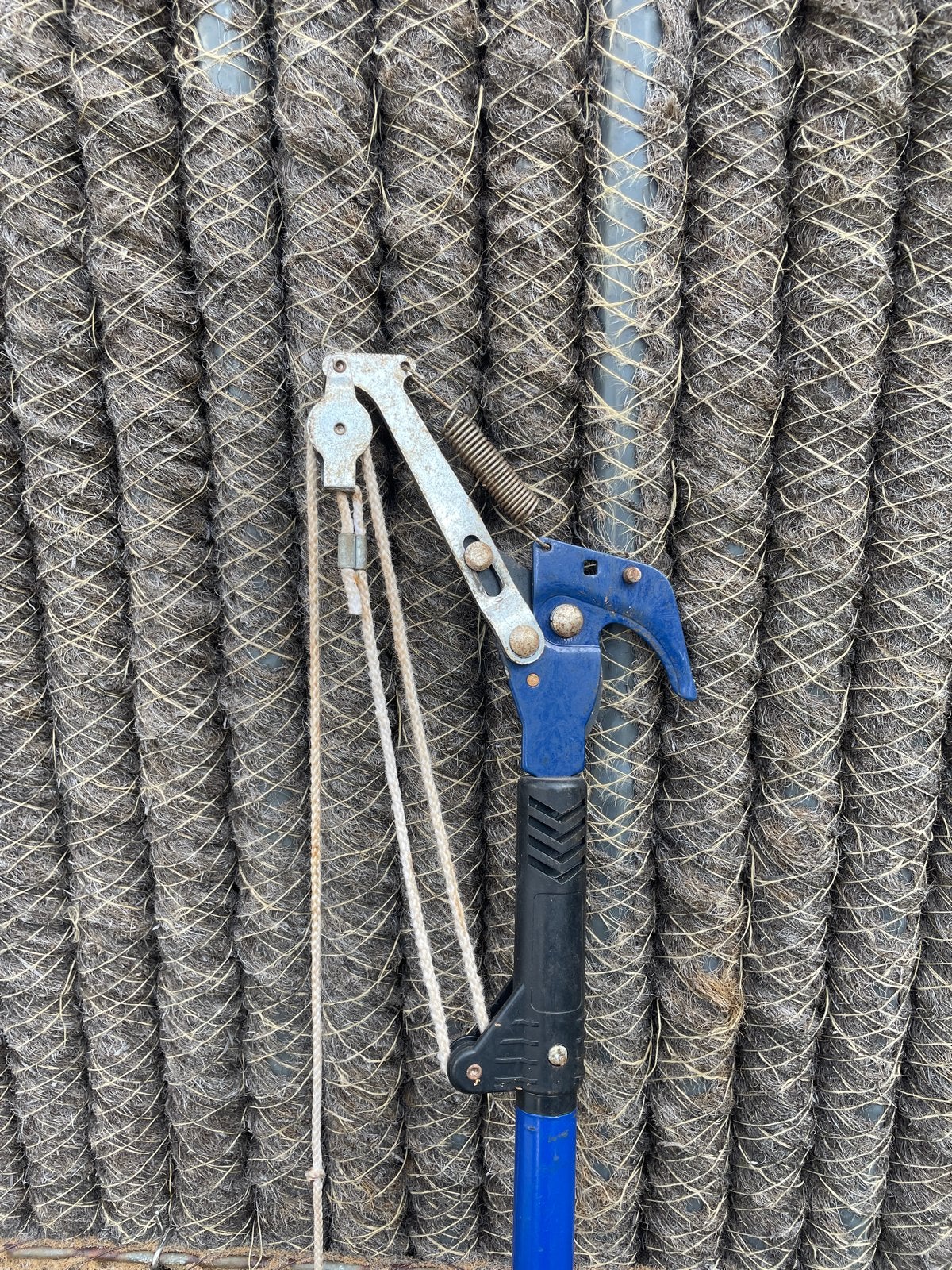 Verlengde snoeier met trektouw voor hoge takken, Tuin en Terras, Ophalen of Verzenden, Gebruikt, 20 t/m 29 mm
