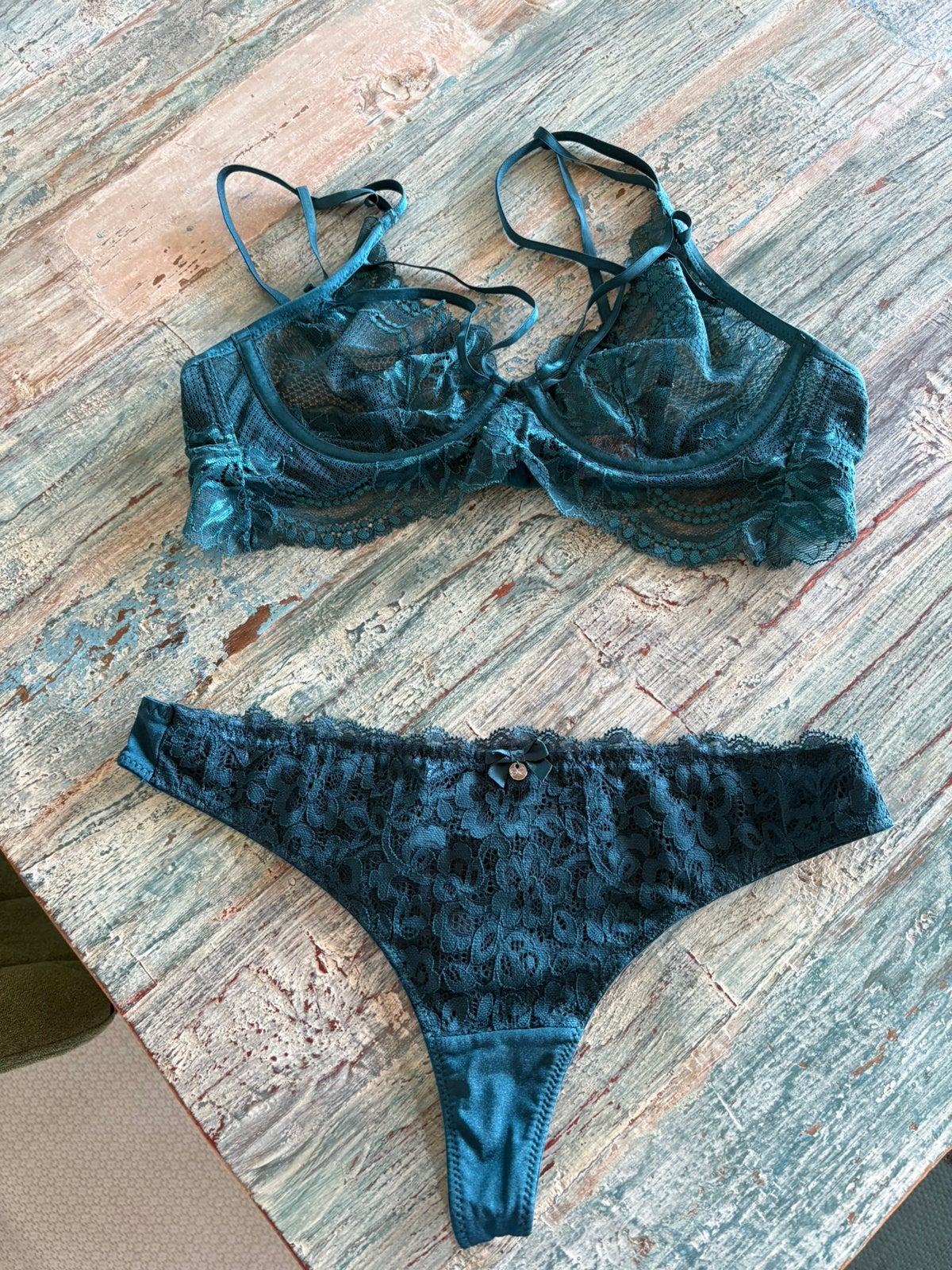 Setje petrolblauw, Verzenden, Blauw, Setje