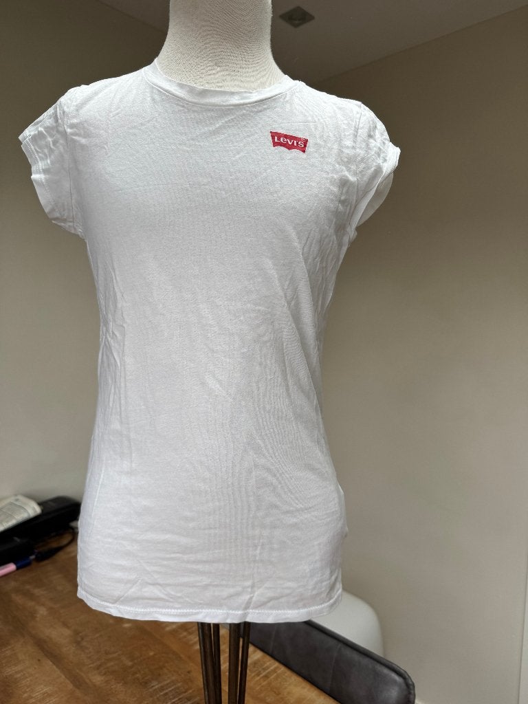 LEVI´S shirt wit nieuwstaat maat 158 D0, Kinderen en Baby's, Kinderkleding | Maat 158, Meisje, Ophalen of Verzenden, Zo goed als nieuw