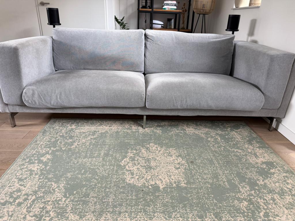 IKEA NOCKEBY 3-zits bank grijs, Huis en Inrichting, Ophalen, 250 tot 300 cm, Gebruikt, Driepersoons