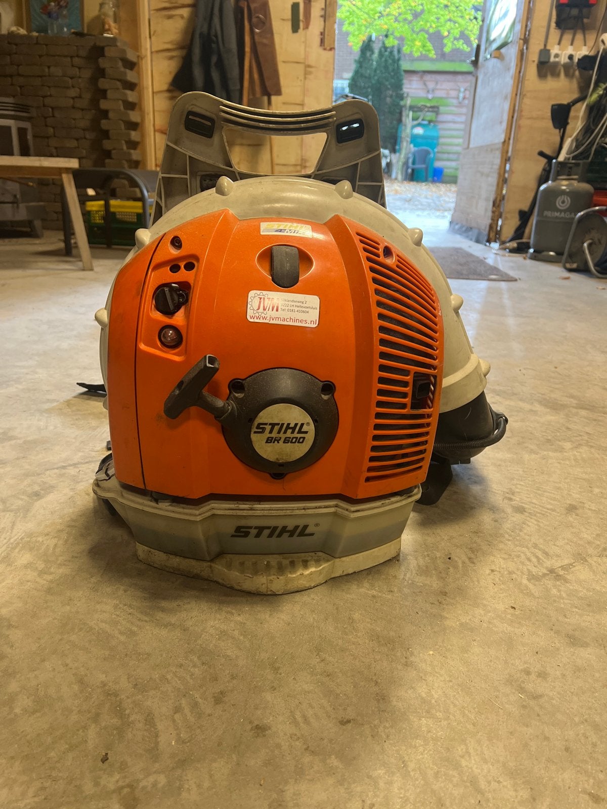 Stihl BR 600 Ruggedragen Bladblazer - Krachtig en Betrouwbaa, Ophalen, Gebruikt, Benzine, Ruggedragen