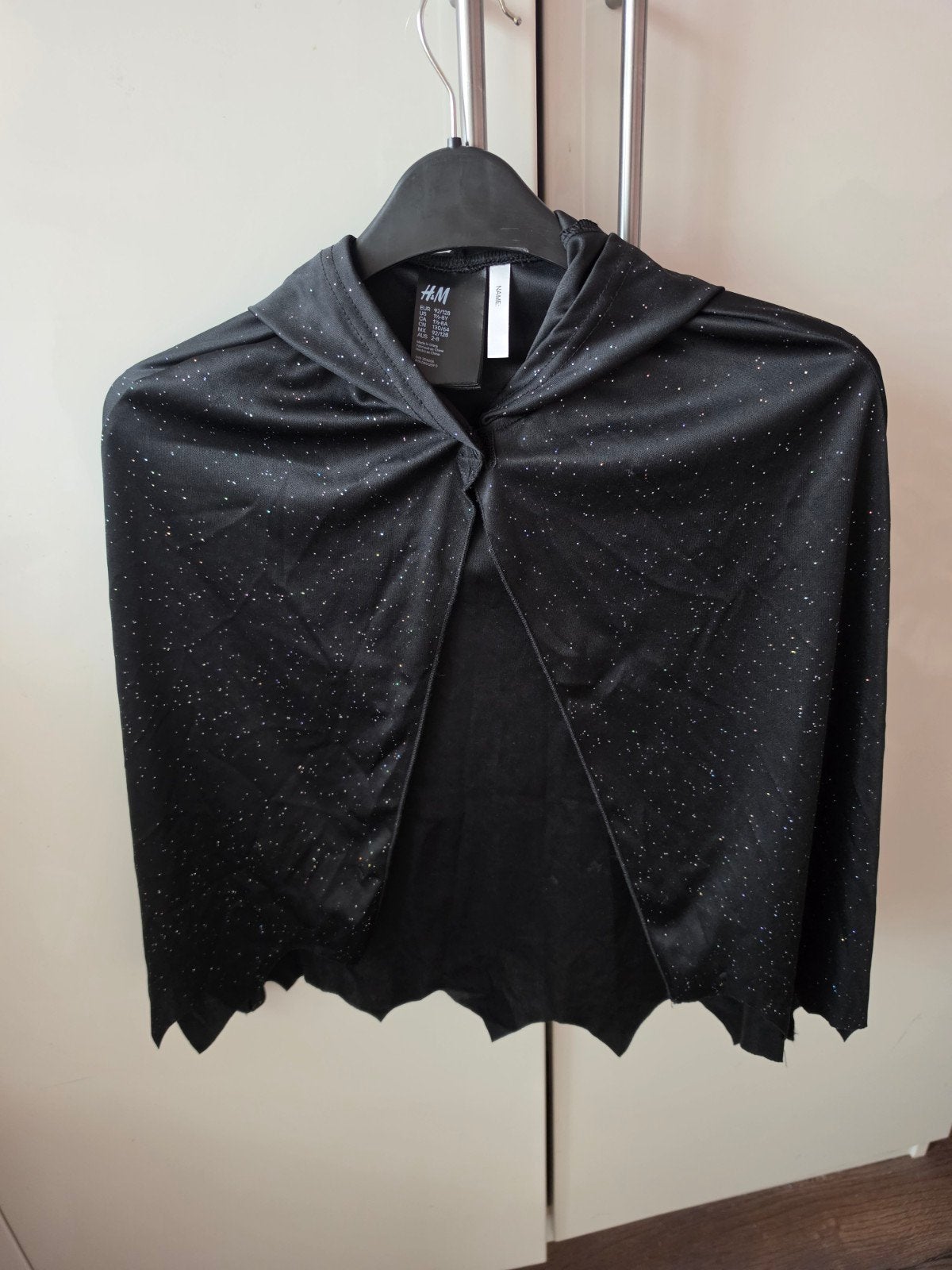 H&M Halloween verkleedcape met capuchon - Maat 92/128, Ophalen of Verzenden, Zo goed als nieuw, Jongen of Meisje