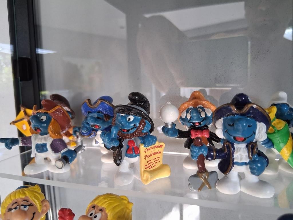 Compleet set historische smurfen., Ophalen of Verzenden, Zo goed als nieuw, Verschillende Smurfen