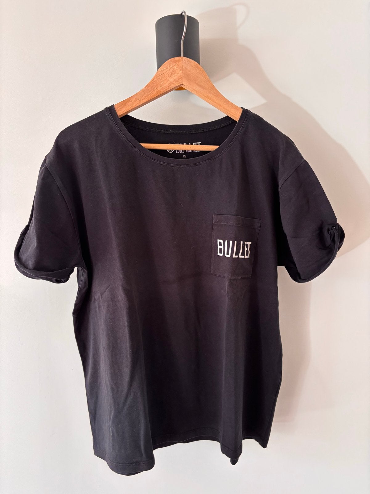 Bullet Equestrian Design T-shirt - Zwart & Mintgroen (XL), Dieren en Toebehoren, Ophalen of Verzenden, Gebruikt, Dressuur, Bovenkleding