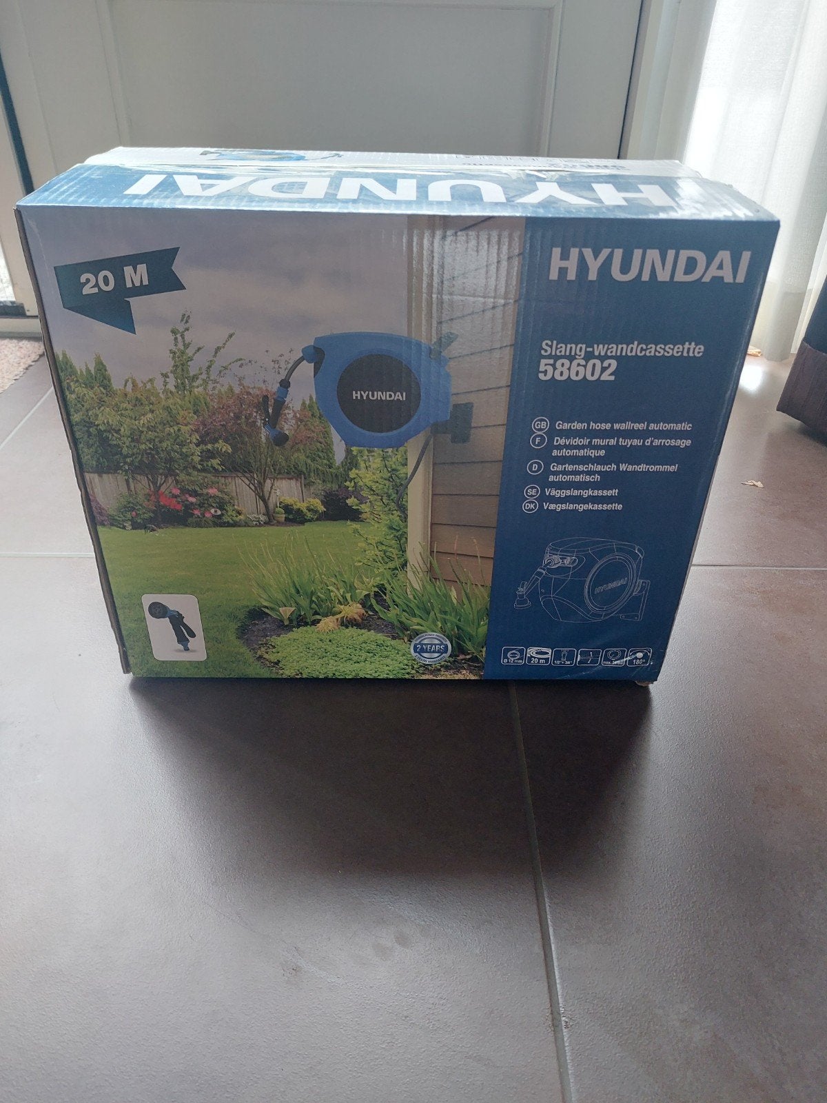 Hyundai slang wandcassette, Tuin en Terras, Tuinslangen, Ophalen, Nieuw, Tuinslanghaspel
