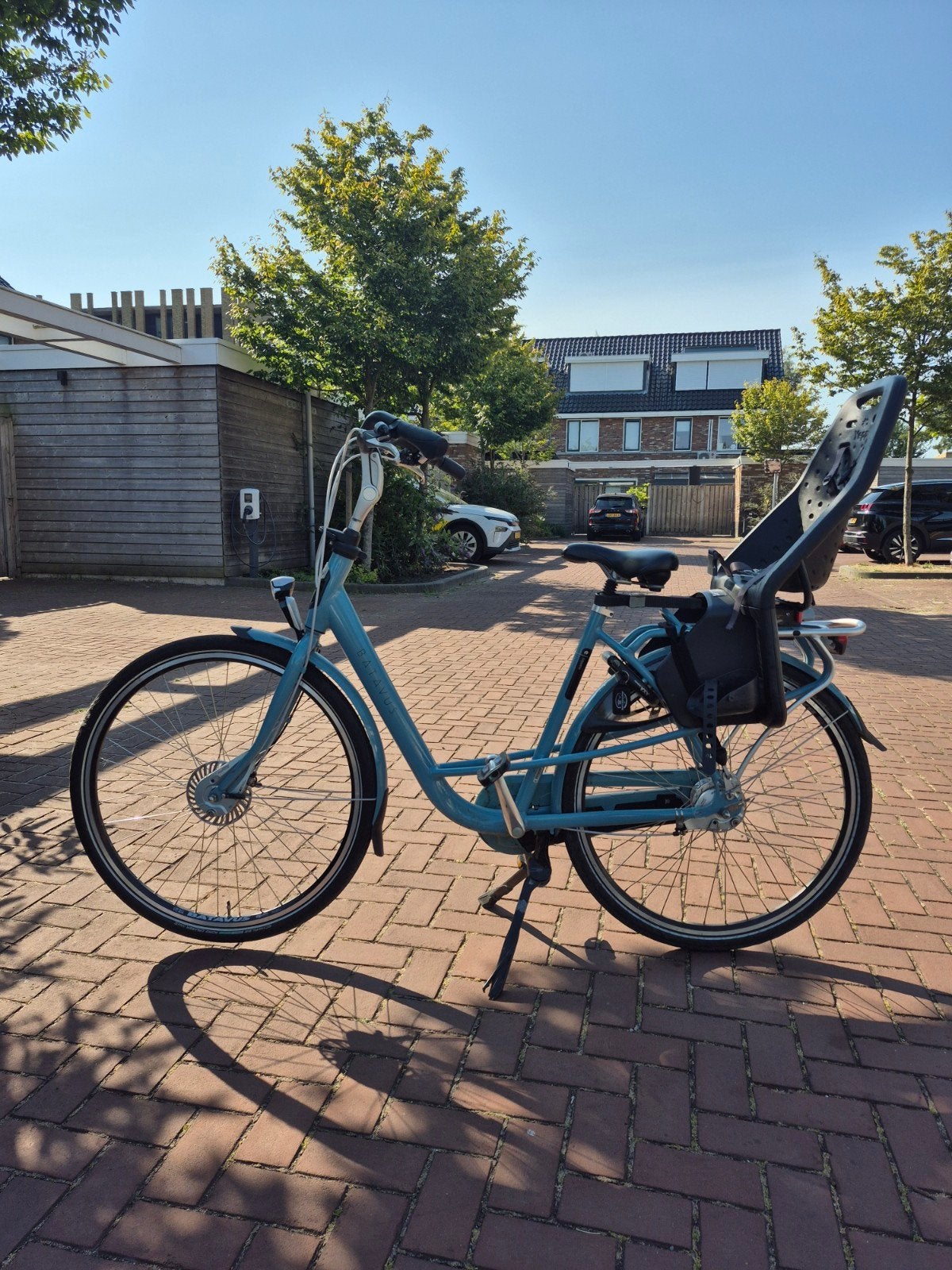 Batavus Mambo met  Yepp kinderzitje - Zo goed als nieuw, Ophalen, Velgrem, Batavus, Versnellingen