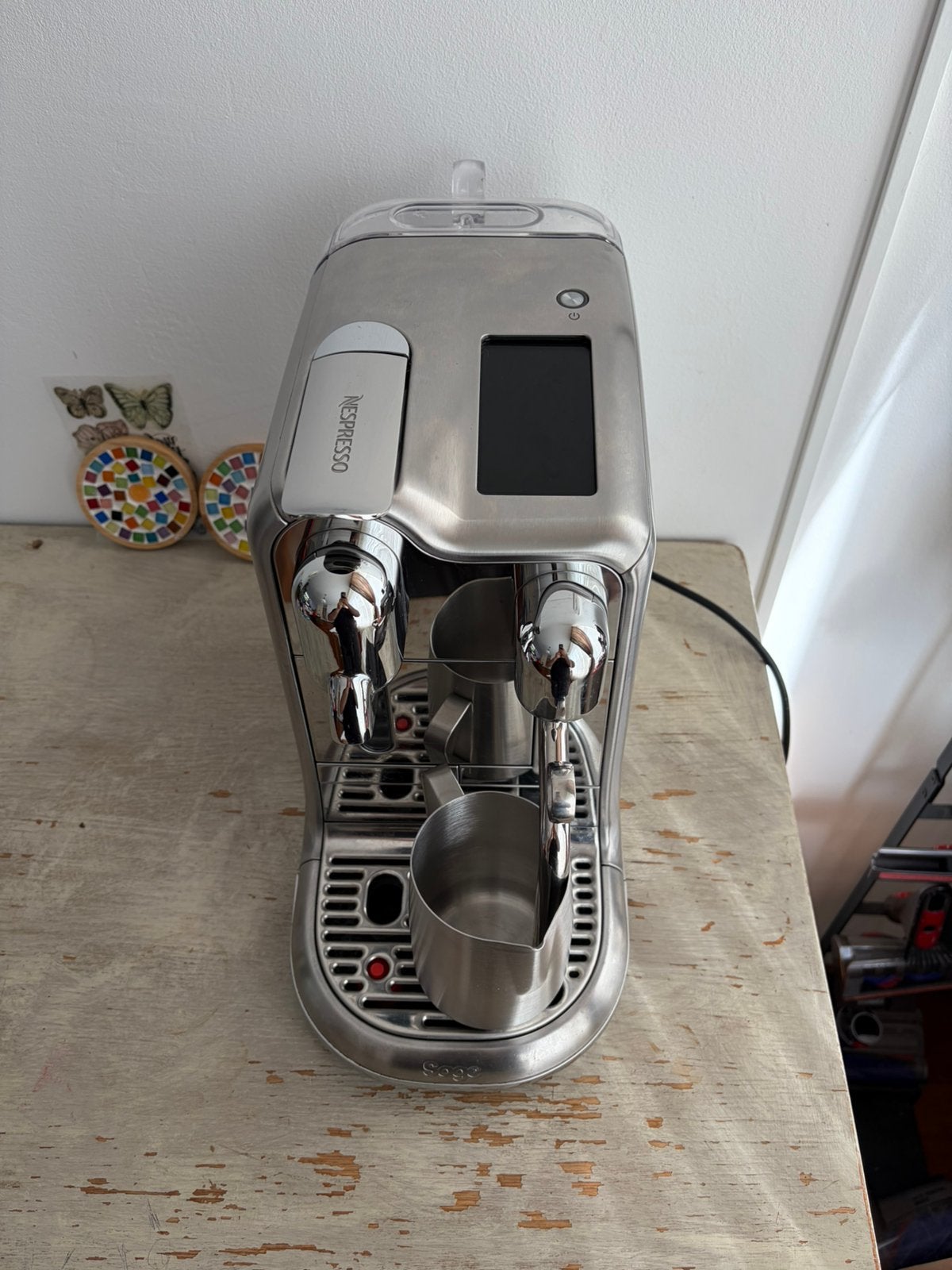 Sage Nespresso Creatista Pro – Topmodel –In zeer goede staat, Witgoed en Apparatuur, Ophalen of Verzenden, Zo goed als nieuw, Espresso apparaat