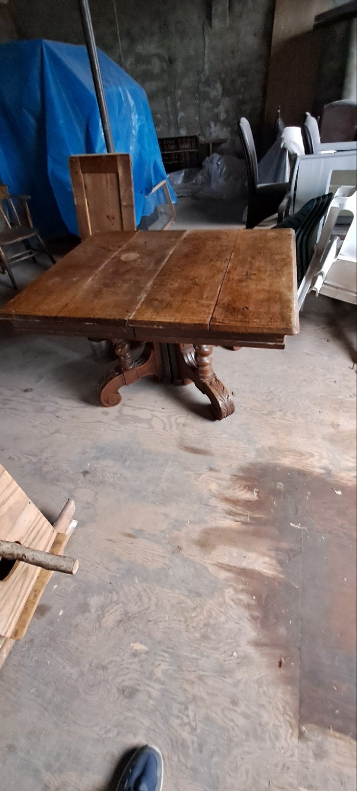 Mechelse eethoektafel, Ophalen