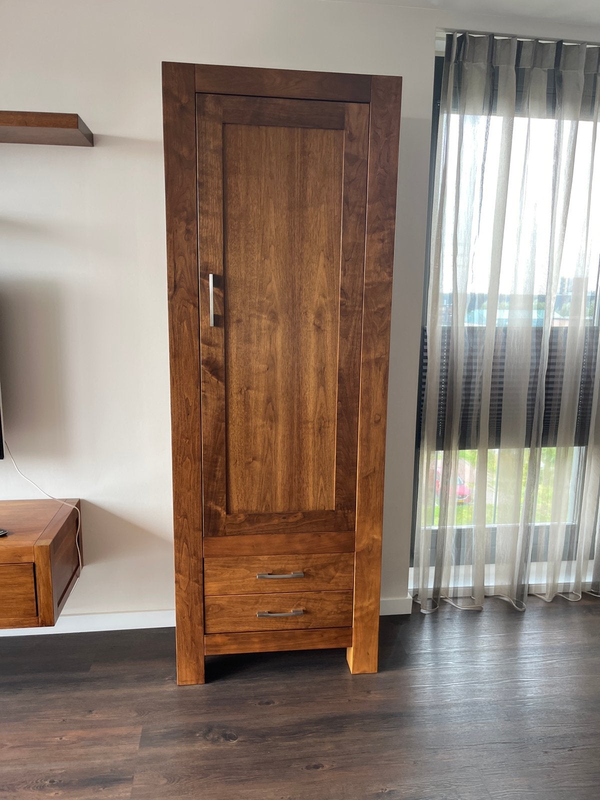 Mooie houten kast - Zo goed als nieuw, Ophalen, Minder dan 50 cm, Zo goed als nieuw, Met lade(s)