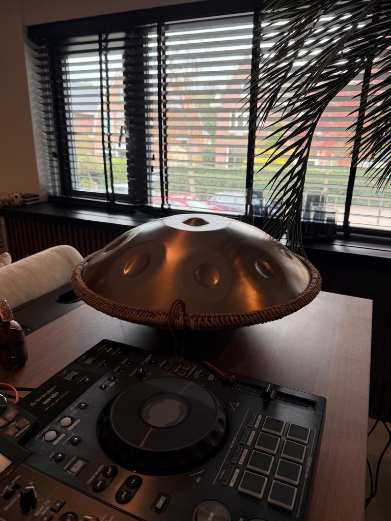 Handpan met standaard en draagtas, Muziek en Instrumenten, Overige Muziek en Instrumenten, Ophalen of Verzenden, Zo goed als nieuw
