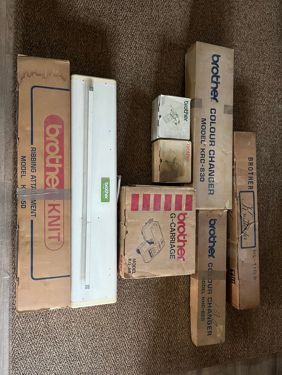 Complete Brother brei machine set!, Ophalen, Gebruikt, Breien, Machine