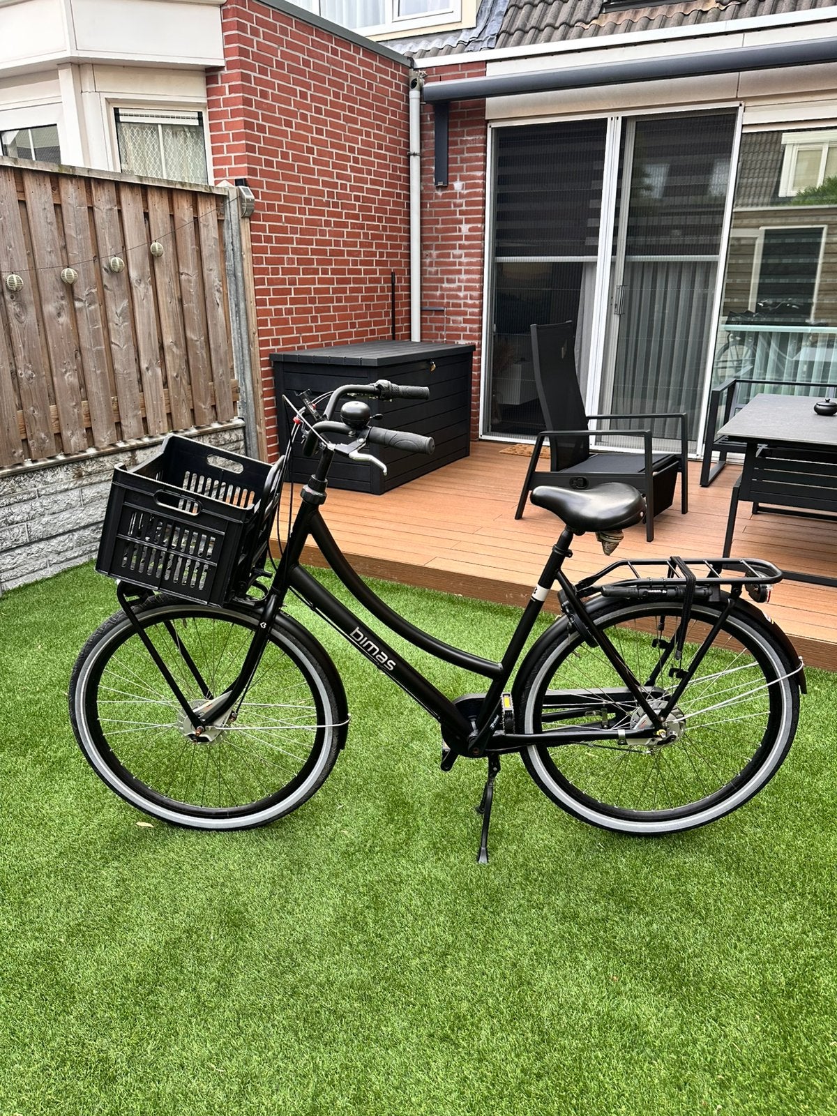 Bimas damesfiets super netjes!, Zo goed als nieuw, Handrem, Trommelrem, 56 cm of meer